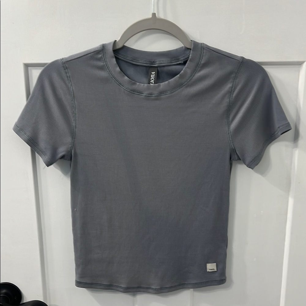 Pale Blue Short Sleeve Top
